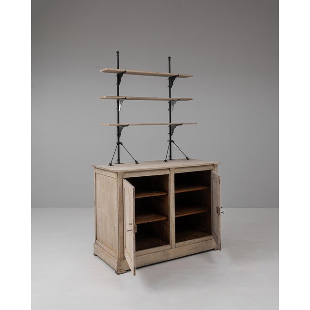 1900s French Oak Display Cabinet For Sale - Image 4 of 18