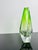 Glass Green Uranium Art Glass Vase with Hand-Engraved Floral Décor from Moser Karlsbad, Czechoslovakia, 1920s For Sale - Image 7 of 10