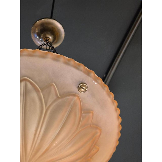 Swedish Grace Model 10073 Pendant in Havanna Glass attributed to Böhlmarks, 1920s-1930s For Sale - Image 6 of 7