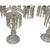 1960s Vintage Pair 14" Modular Crystal 3-Light Candelabras Threaded European Lead Crystal Complete With Prisms For Sale - Image 5 of 12