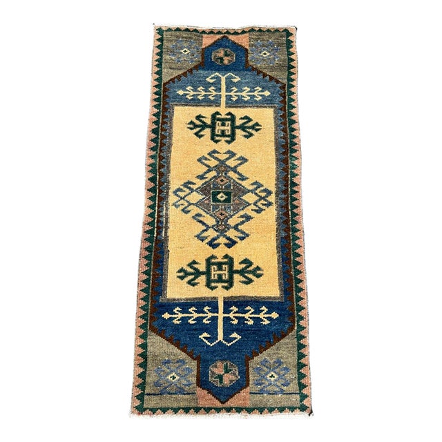 Turkish Yastik Rug 1'4" x 3'4" For Sale