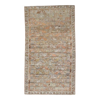 Early 20th Century Zabihi Collection Persian Malayer Earth Color Accent Size Rug - 3'9" x 6'7" For Sale