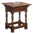 English 1800s Georgian Oak Side Table with Single Drawer and Baluster Legs For Sale