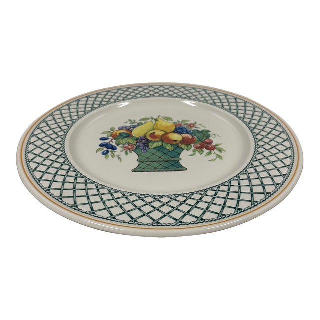 Vintage Villeroy and Boch Basket Pattern Dinner Plate, 1980s For Sale