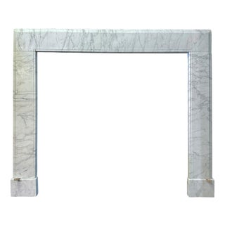 Antique Georgian Style Calacatta Marble Fireplace, 1860 For Sale