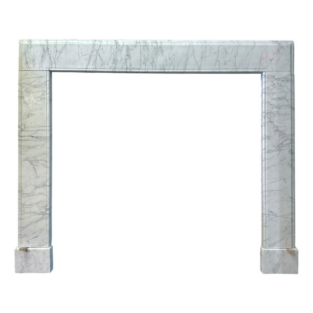 Antique Georgian Style Calacatta Marble Fireplace, 1860 For Sale
