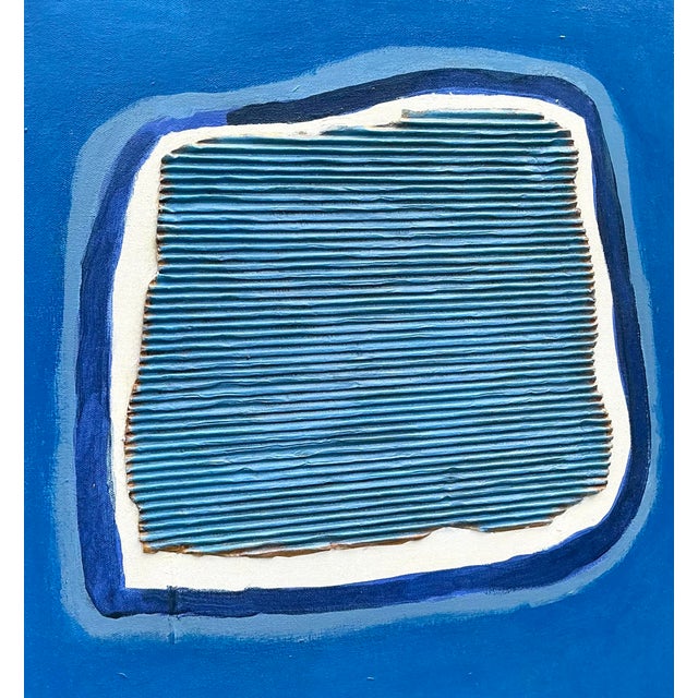 Vintage Aboriginal Mixed Media Abstract on Canvas For Sale In West Palm - Image 6 of 12