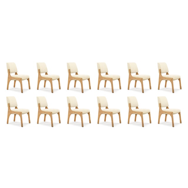 Not Yet Made - Made To Order Arches II Dining Chairs in Oak and Bouclé from Insidherland, Set of 12 For Sale - Image 5 of 5