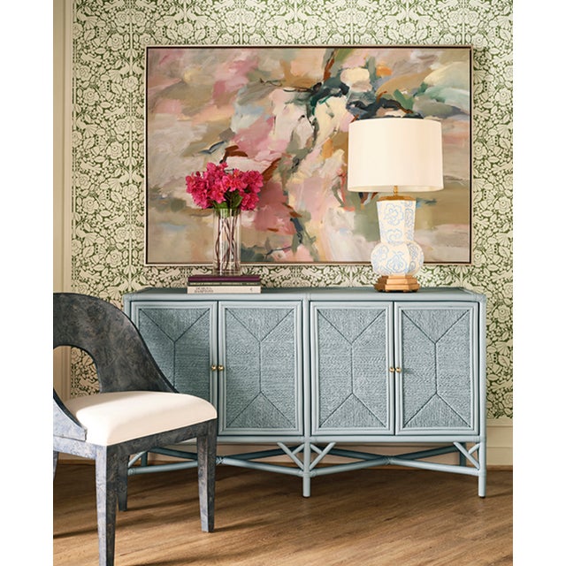 New special order item. Not vintage. Infuse your space with coastal elegance through the Eleanor Cabinet, crafted from...