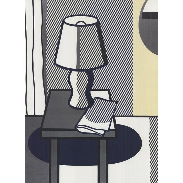 Artist: Roy Lichtenstein Title: The Lamp Year: 1995 Signed: No Medium: Offset Lithograph Paper Size: 39.5 x 27.5 inches (...