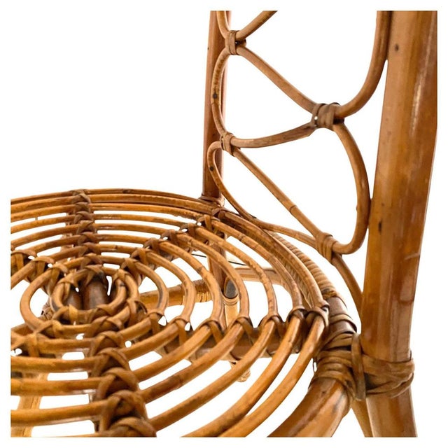 Set of Bamboo Chairs, 1960s For Sale - Image 14 of 18