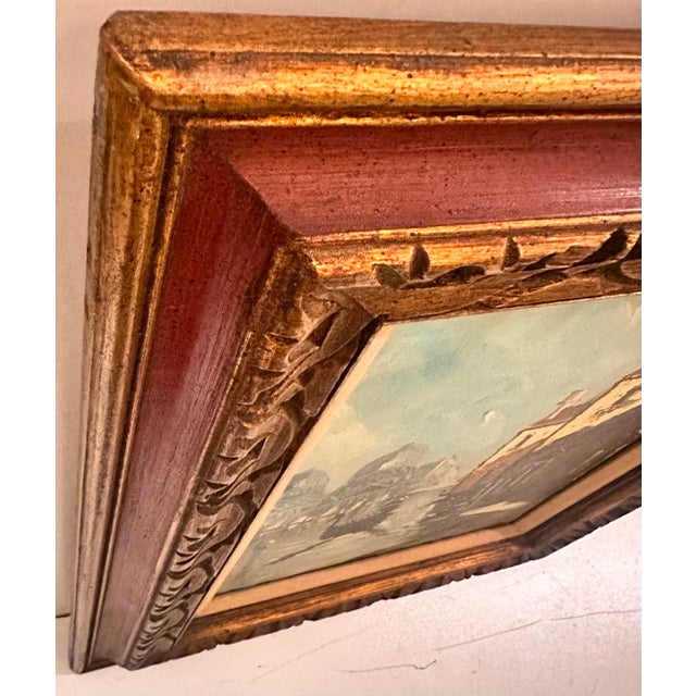 1970s Vintage Venetian Canal Scene Painting - Signed For Sale - Image 5 of 12