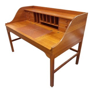 1980s Andreas Hansen Danish Modern Desk in Pine For Sale