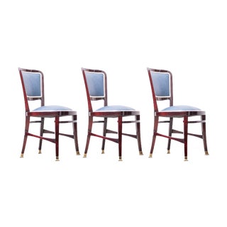 Art Nouveau Dining Chairs from Prof. Josef Hoffmann / Robert Fix, Vienna, Austria, 1900s, Set of 3 For Sale