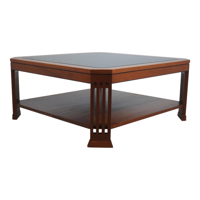 Stickley Cherry 21st Century Collection Granite Top Coffee Table For Sale