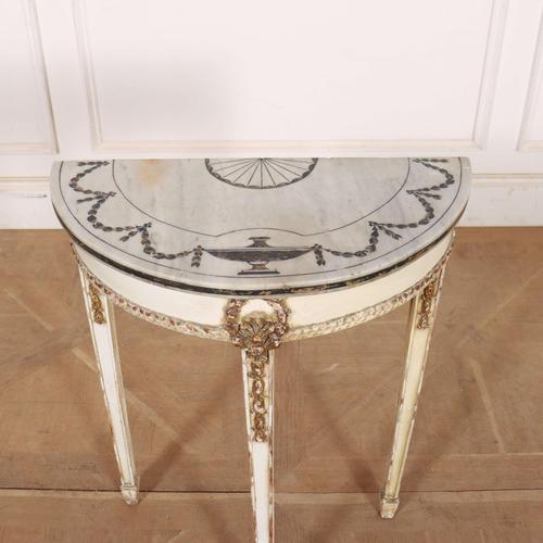 French Painted Console Table, 1890s For Sale - Image 5 of 10