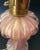 Pink Murano Glass and Gold Leaf Table Lamp, 1950s For Sale - Image 4 of 13