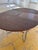 Round Dining Table in Chrome and Walnut Finish For Sale - Image 5 of 11