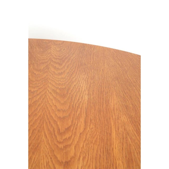 Round Danish Oak Dining Table by Villy Schou Andersen, 1970s For Sale - Image 11 of 14