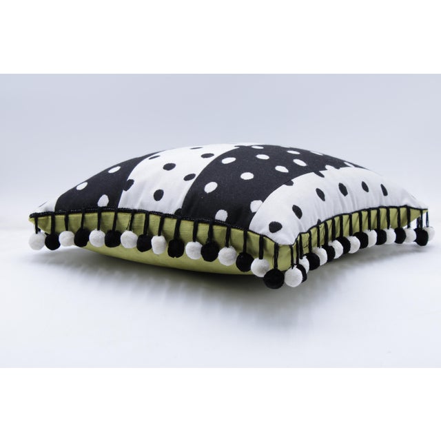 Mackenzie Childs Pair Mackenzie Childs Square Decorative Throw Pillow For Sale - Image 4 of 11