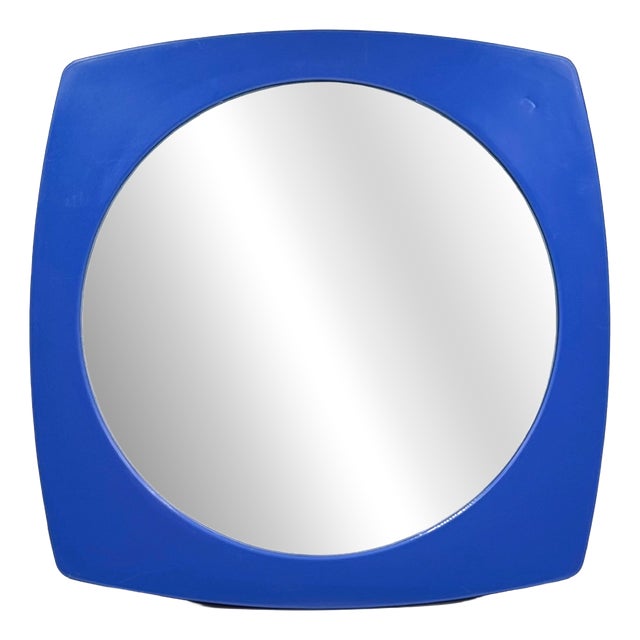 French Space Age Mirror with Plastic Frame, 1970s For Sale