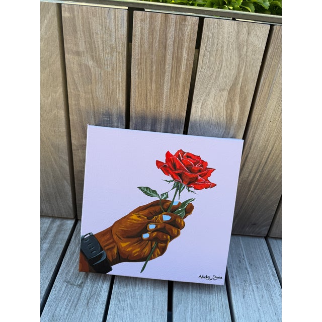 A Rose for Trying, 2, Emmanuel Akolo, (2026), Acrylic on Canvas For Sale - Image 6 of 8