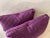 Pair of Purple Vintage Fabric Lumbar Pillow Covers For Sale In Austin - Image 6 of 10