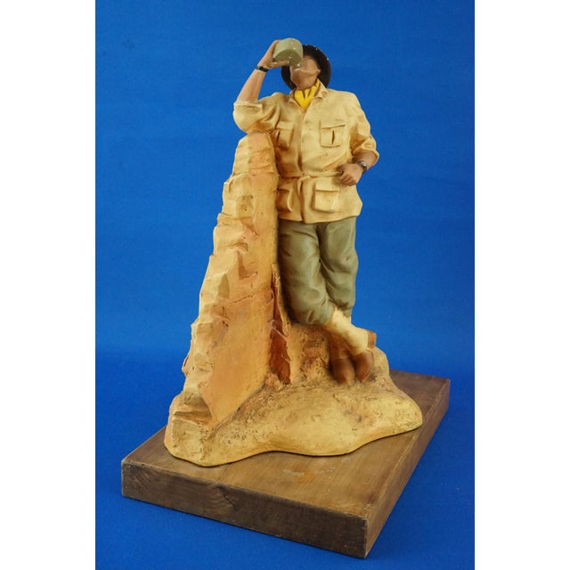 Advertising Resin Model Australian Adventurer Figurine from Avirex, United States, Late 20th Century For Sale - Image 8 of 18