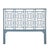 David Francis Ohana Platform Bed King, Regatta Blue For Sale - Image 4 of 7