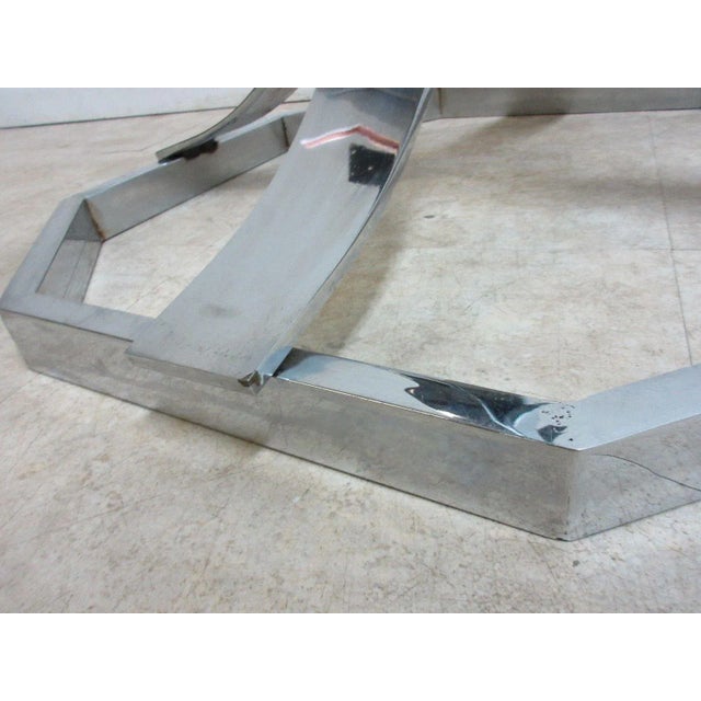 Vintage Mid-Century Chrome Dining Table Base For Sale - Image 5 of 8