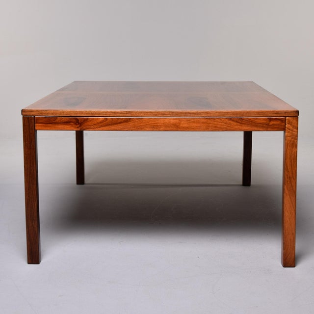 Circa 1970 Vejle Stole Og Mobelfabrik Danish Modern style rosewood coffee / cocktail table. Solid rectangular rosewood...