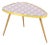 Vintage Flower Table with Colorful Checkered Pattern, 1960s For Sale