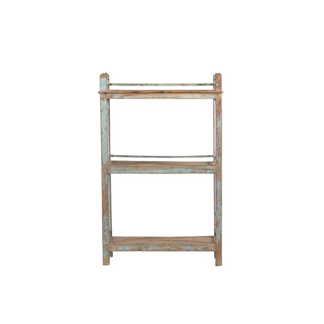 Indian Vintage Indian Teakwood Shelf or Small Bookcase For Sale - Image 3 of 3