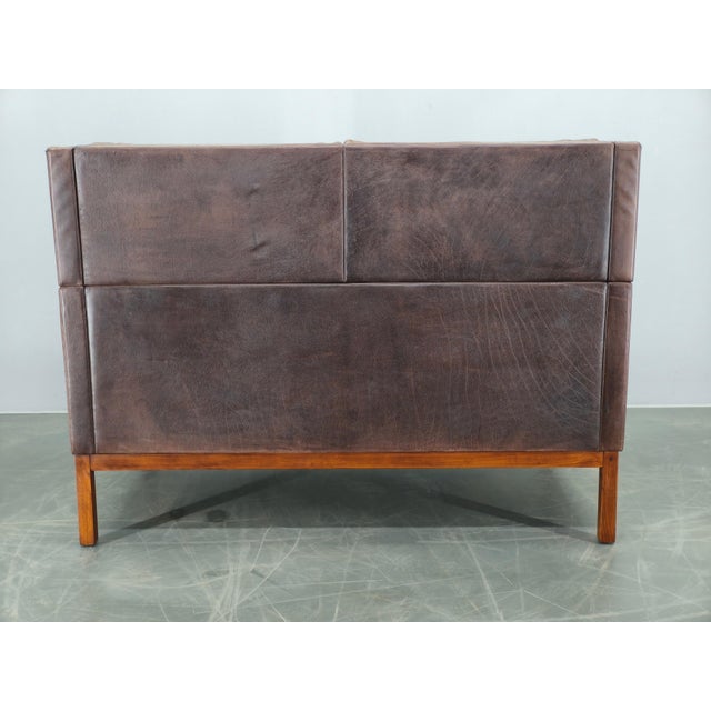 JK 922 Vagon Sofa in Buffalo Leather by Jørgen Kastholm, Denmark, 1960s For Sale - Image 4 of 14