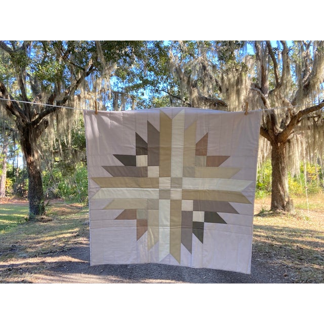 Modern Modern Quilt or Wall Hanging For Sale - Image 3 of 4