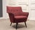 Red Danish Lounge Chair in Teak, 1950s For Sale - Image 8 of 10