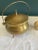 Vintage Solid Brass Fire Starting Pot With Pumice Stick For Sale - Image 4 of 9