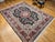 Textile Vintage Persian Tabriz Rug, Hand-Knotted Wool & Silk, Floral Garden Pattern, Black & Red, 8x10 For Sale - Image 7 of 18