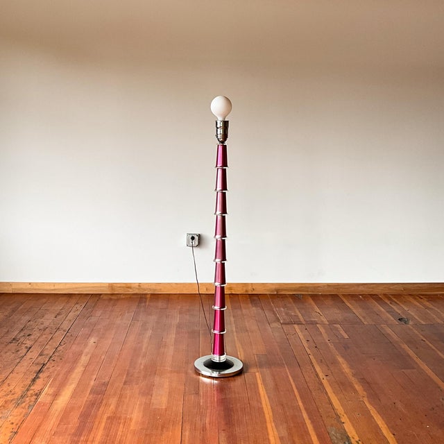 This is an incredibly unique and gorgeous Art Deco lamp! The body of the lamp is made of stacked fluted glass pieces which...