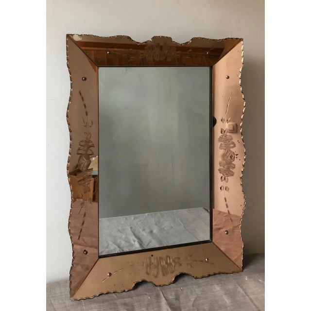 Art Deco Mirror, 1940s For Sale - Image 6 of 6
