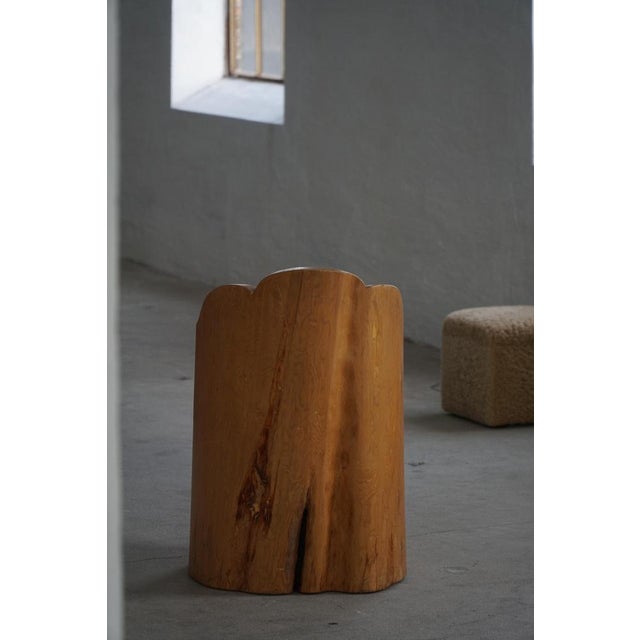 Swedish Modern Wabi-Sabi Style Stump Chair in Pine, 1960s For Sale - Image 14 of 17