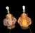 Mid-Century Modern 1950s Pair of Mid-Century Modern Murano Style Pink Bullicante Glass Lamps For Sale - Image 3 of 9
