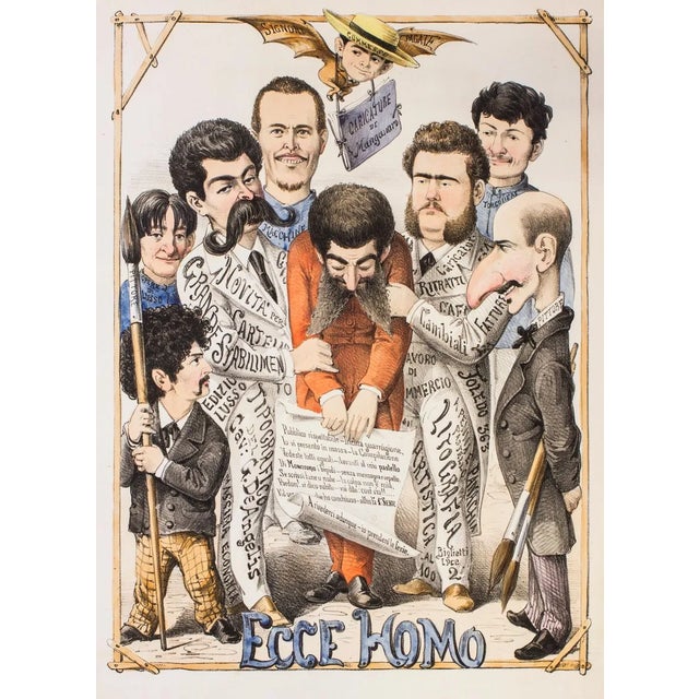 Ecce Homo - Original Lithograph by A. Maganaro - 1874 1874 For Sale