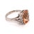Silver Diamond Morganite Ring 14k Gold 5.60 TCW Certified, Size 6.75 For Sale - Image 8 of 13