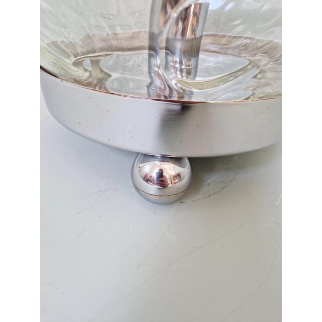 Large Table Lamp in Honeycombed Blown Glass, 1970 For Sale - Image 10 of 13