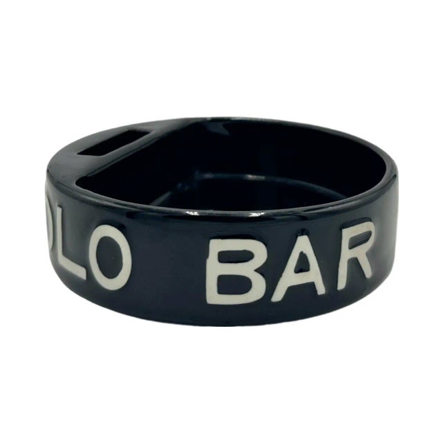 Ceramic Vintage the Westbury Hotel Polo Bar Black Ashtray Catchall Dish For Sale - Image 7 of 12