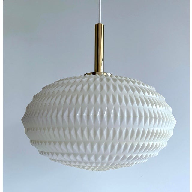 Metal Vintage Scandinavian Cocoon Pendant Light, 1950s For Sale - Image 7 of 17