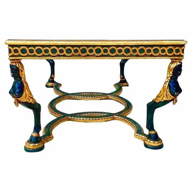Figural Venetian Lacquered Coffee Table For Sale - Image 9 of 10