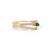 Metal Handmade 14k Yellow Gold Marquise Emerald & Diamond Open Sprial Ring Size 4 For Sale - Image 7 of 18