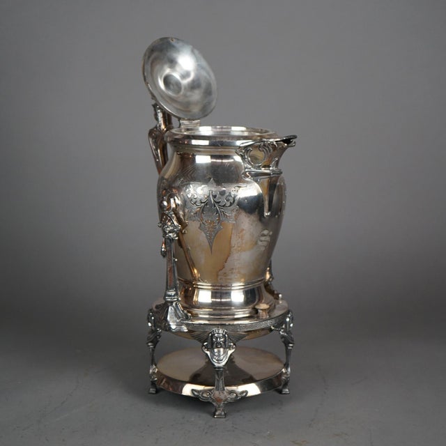 Antique Figural Silver Plated Tilting Tea Pot, Circa 1890 For Sale - Image 12 of 12